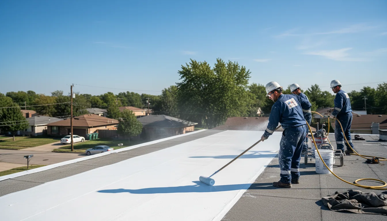 Commercial roof coating in Godley, TX near me